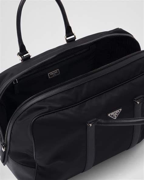 prada nylon bag saffiano|Prada saffiano leather duffle bag.